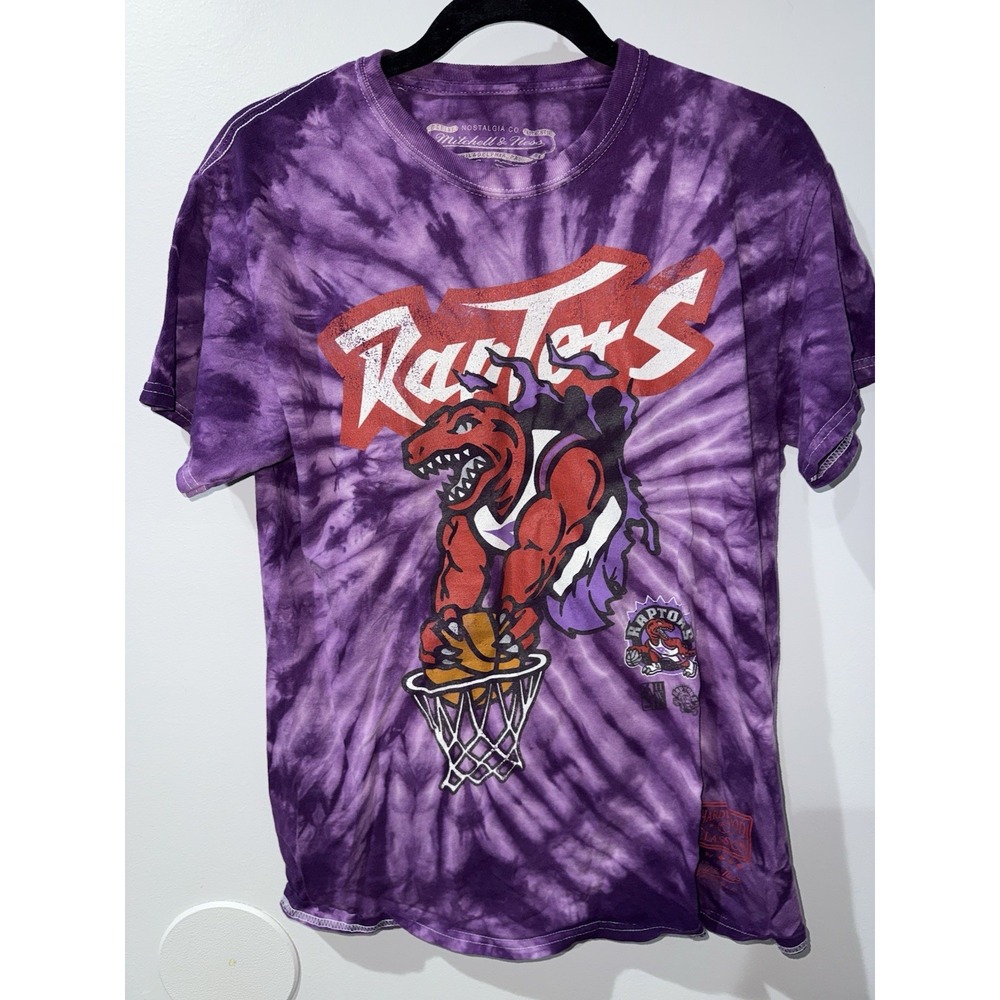 Mitchell & Ness Hardwood Classics Toronto Raptors Tie-Dye T-shirt Men's SZ M X